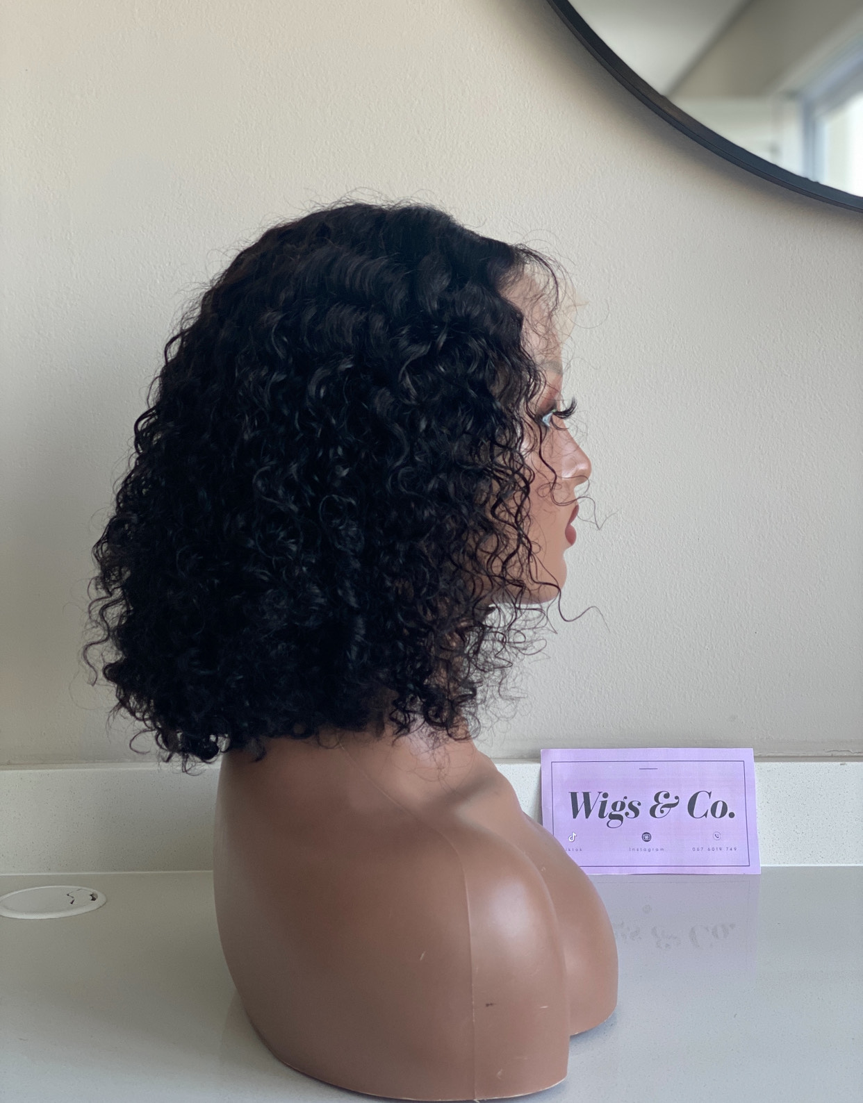 Full Frontal Water Curl Bob Wig - Image 3